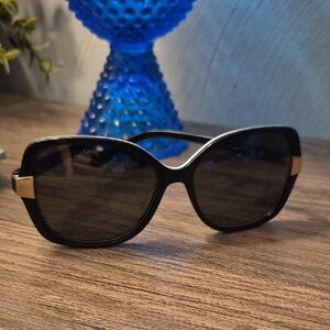 Kate Spade Black Sunglasses with Gold Details Size 56